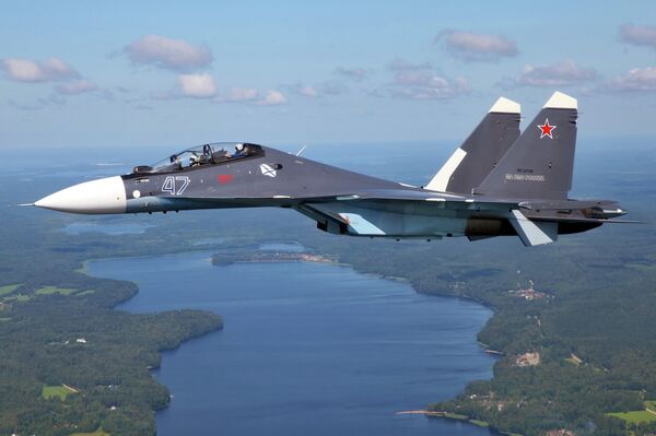 Un cazabombardero Su-30SM de la Armada rusa - Sputnik Mundo
