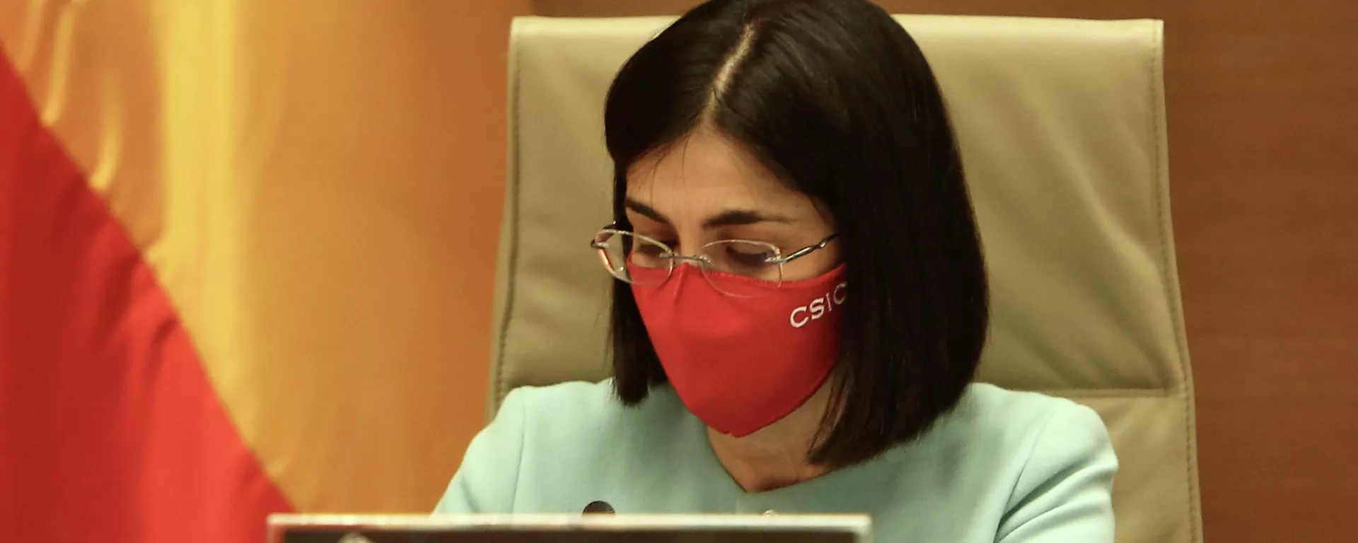 La ministra de Sanidad, Carolina Darias, durante la Comisión de Sanidad del Congreso del 25 de marzo de 2021 La ministra de Sanidad, Carolina Darias, durante la Comisión de Sanidad del Congreso del 25 de marzo de 2021 - Sputnik Mundo, 1920, 29.04.2021