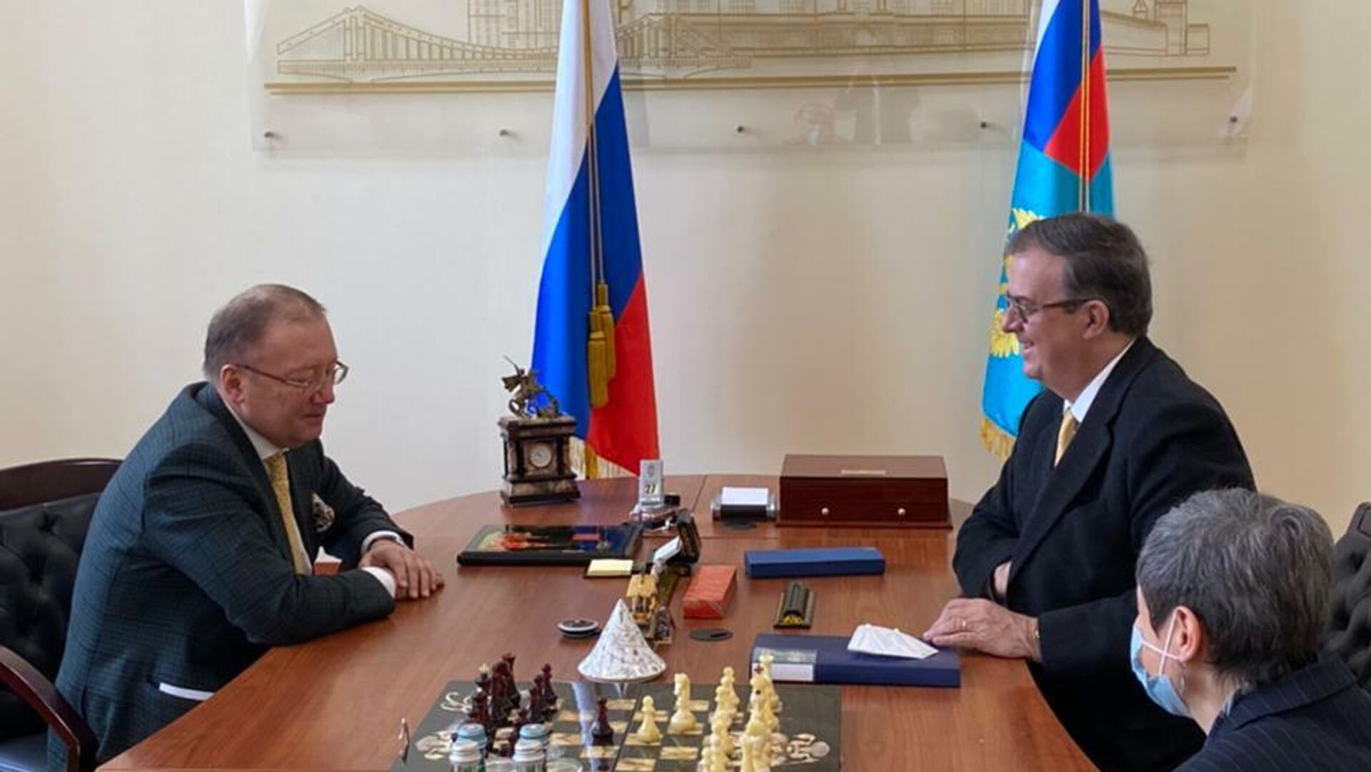 La visita del Secretario de Relaciones Exteriores de México, Marcelo Ebrard a Rusia La visita del Secretario de Relaciones Exteriores de México, Marcelo Ebrard a Rusia - Sputnik Mundo, 1920, 29.04.2021