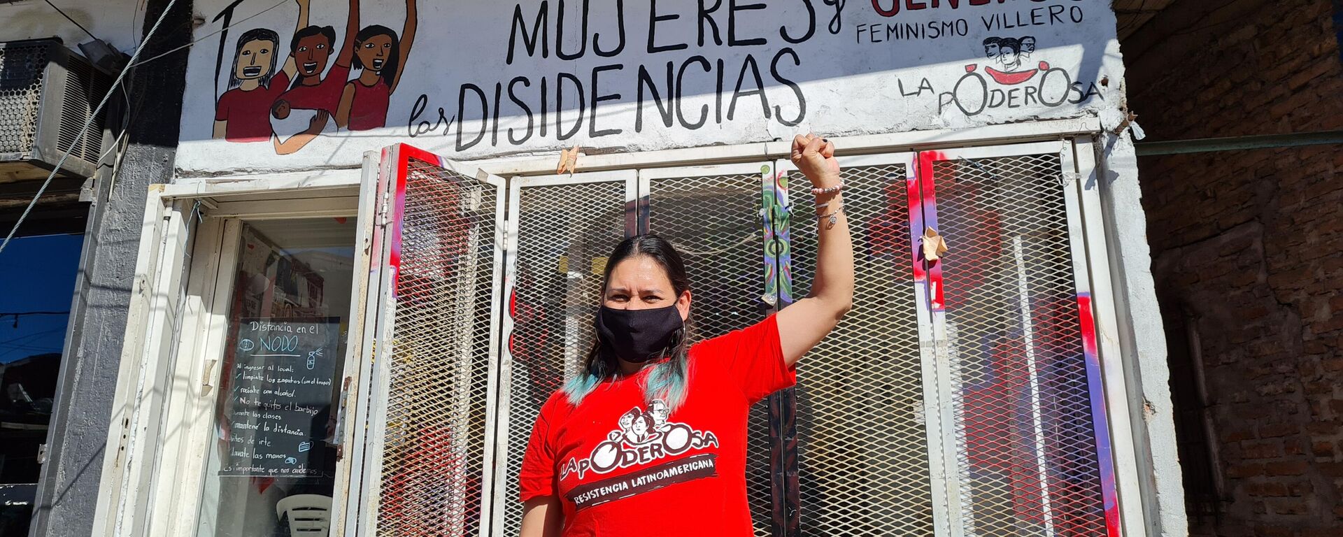 Mabel Arreguez, coordinadora educativa del nodo digital de La Poderosa en Villa 21-24 - Sputnik Mundo, 1920, 30.04.2021