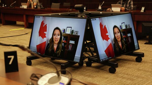 Katie Telford, la jefa de gabinete del primer ministro Justin Trudeau - Sputnik Mundo