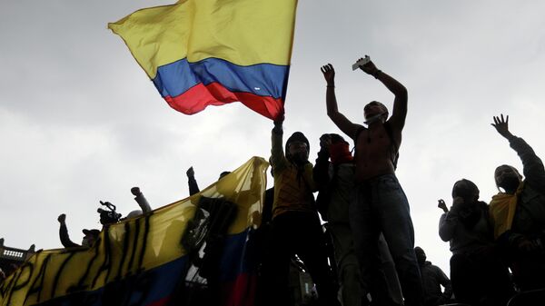 Protestas en Bogotá, Colombia - Sputnik Mundo