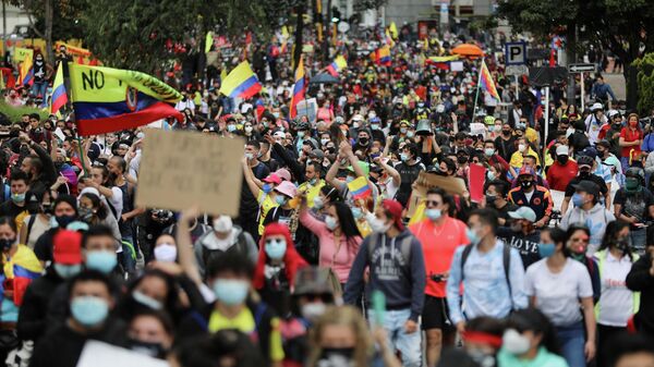 Protestas en Bogotá, Colombia - Sputnik Mundo