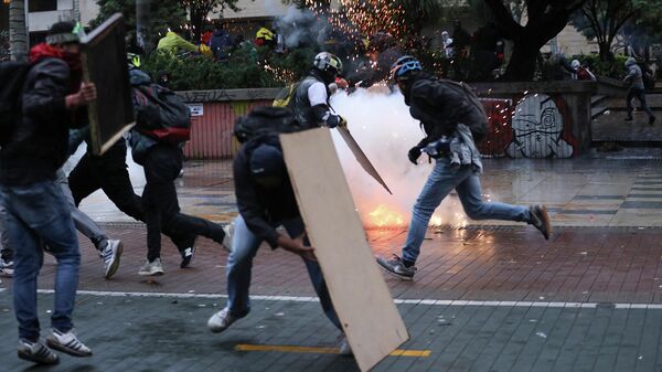 Protestas en Bogotá, Colombia - Sputnik Mundo