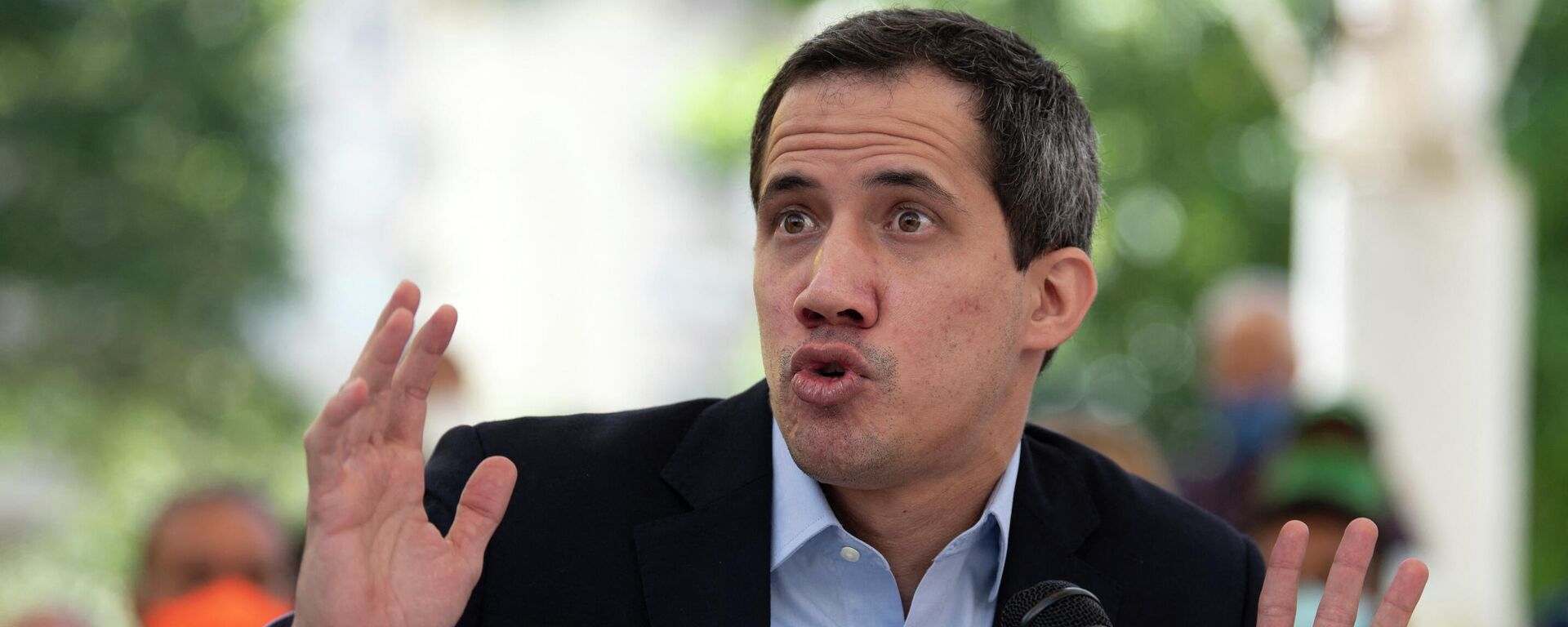 Juan Guaido durante una conferencia de prensa  en Caracas. 3 de marzo de 2021 - Sputnik Mundo, 1920, 14.05.2021