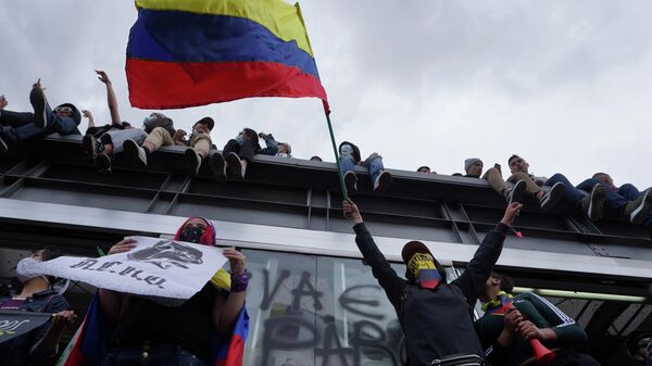 Protestas en Bogotá, Colombia - Sputnik Mundo