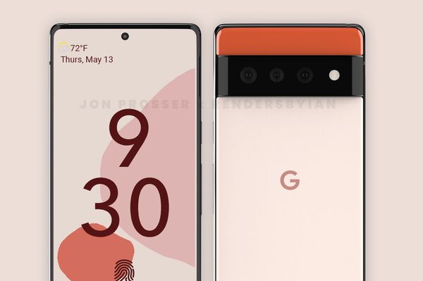 Render del smartphone Google Pixel 6 - Sputnik Mundo