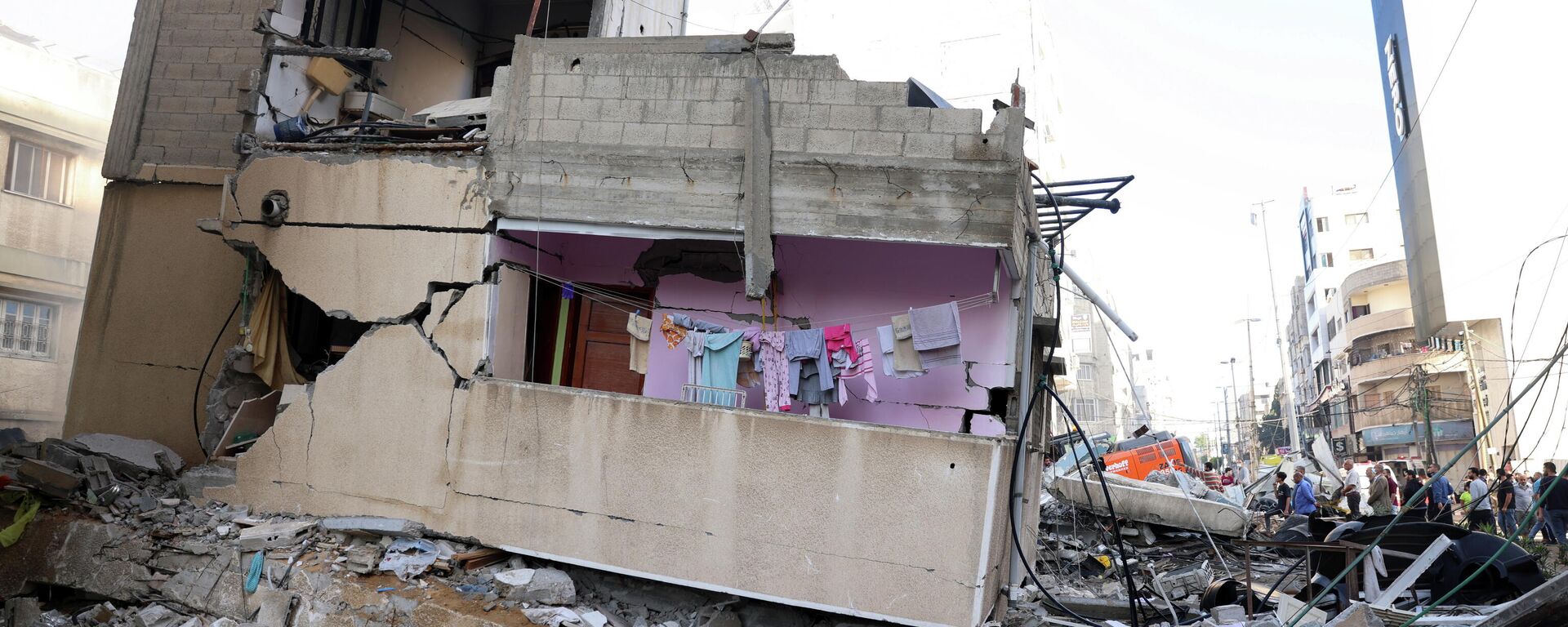 Las consecuencias del ataque israelí en Gaza, el 16 de mayo de 2021 Las consecuencias del ataque israelí en Gaza, el 16 de mayo de 2021 - Sputnik Mundo, 1920, 16.05.2021