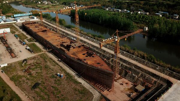 La construcción de la réplica del Titanic en China - Sputnik Mundo