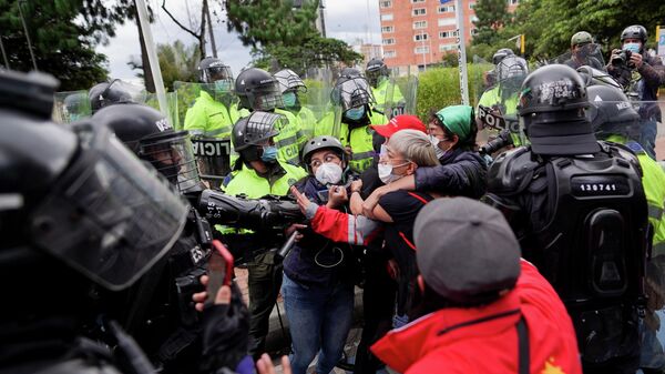 Protestas en Colombia - Sputnik Mundo