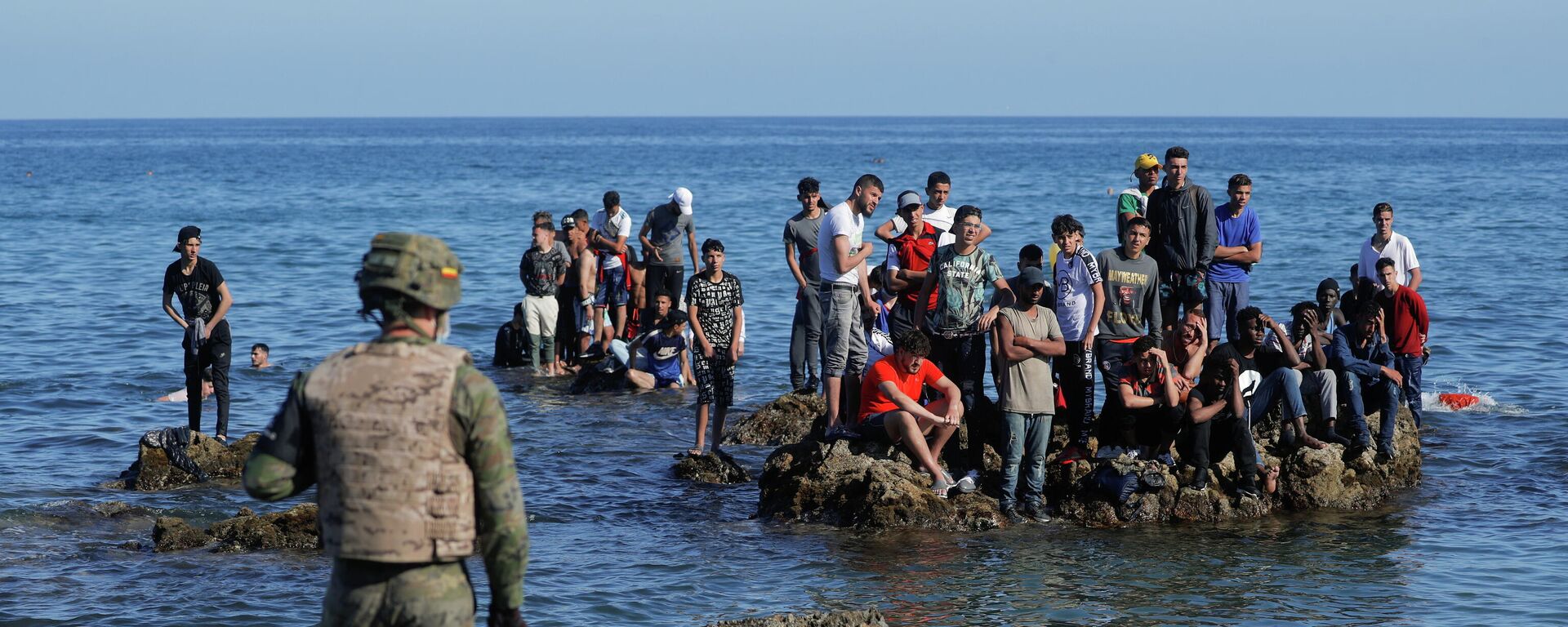 Ciudadanos marruecos en Ceuta - Sputnik Mundo, 1920, 18.05.2021