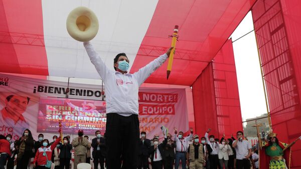 Pedro Castillo, candidato a la presidencia de Perú - Sputnik Mundo