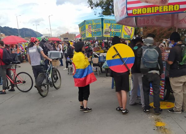 Protestas en Bogotá - Sputnik Mundo