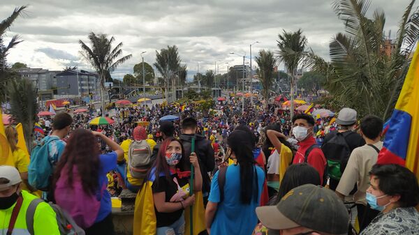 Protestas en Bogotá - Sputnik Mundo