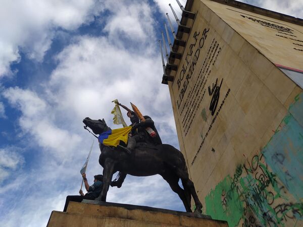 Protestas en Bogotá - Sputnik Mundo