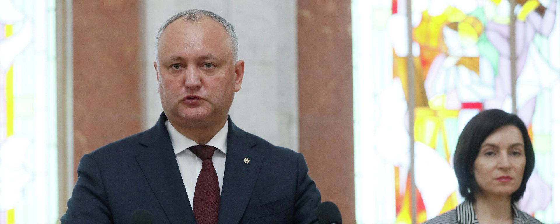 Igor Dodon, líder del Partido de Socialistas de la República de Moldavia (PSRM) y exmandatario del país Igor Dodon, líder del Partido de Socialistas de la República de Moldavia (PSRM) y exmandatario del país - Sputnik Mundo, 1920, 21.05.2021