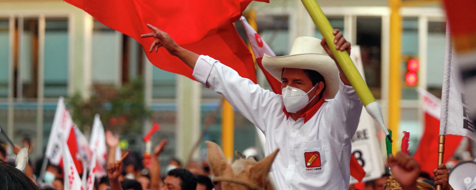 Pedro Castillo, candidato presidencial del partido Perú Libre - Sputnik Mundo, 1920, 25.05.2021