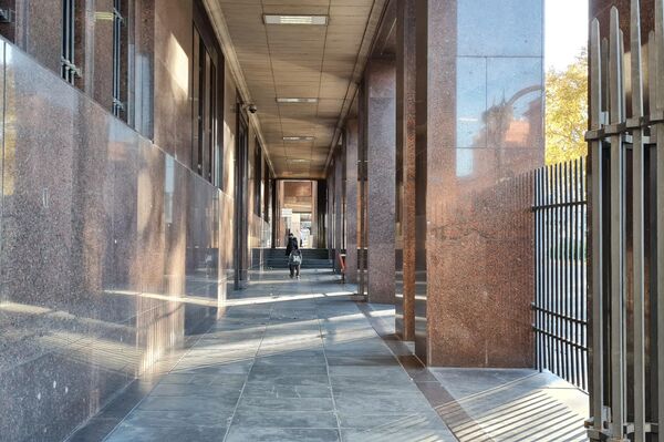 Poco movimiento en los edificios públicos y calles de las inmediaciones de Plaza de Mayo - Sputnik Mundo