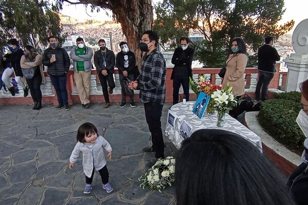 Homenaje a Boris Miranda, en el Montículo de Sopocachi, La Paz - Sputnik Mundo