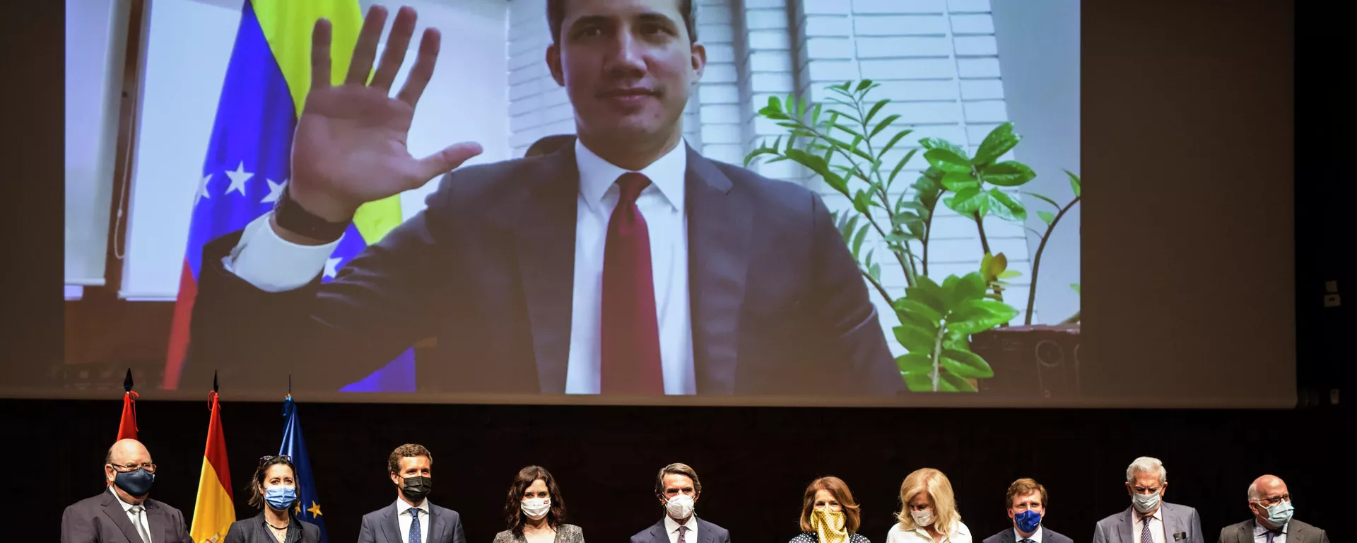 Acto de entrega del Premio FAES de la Libertad a Juan Guaidó Acto de entrega del Premio FAES de la Libertad a Juan Guaidó - Sputnik Mundo, 1920, 28.05.2021