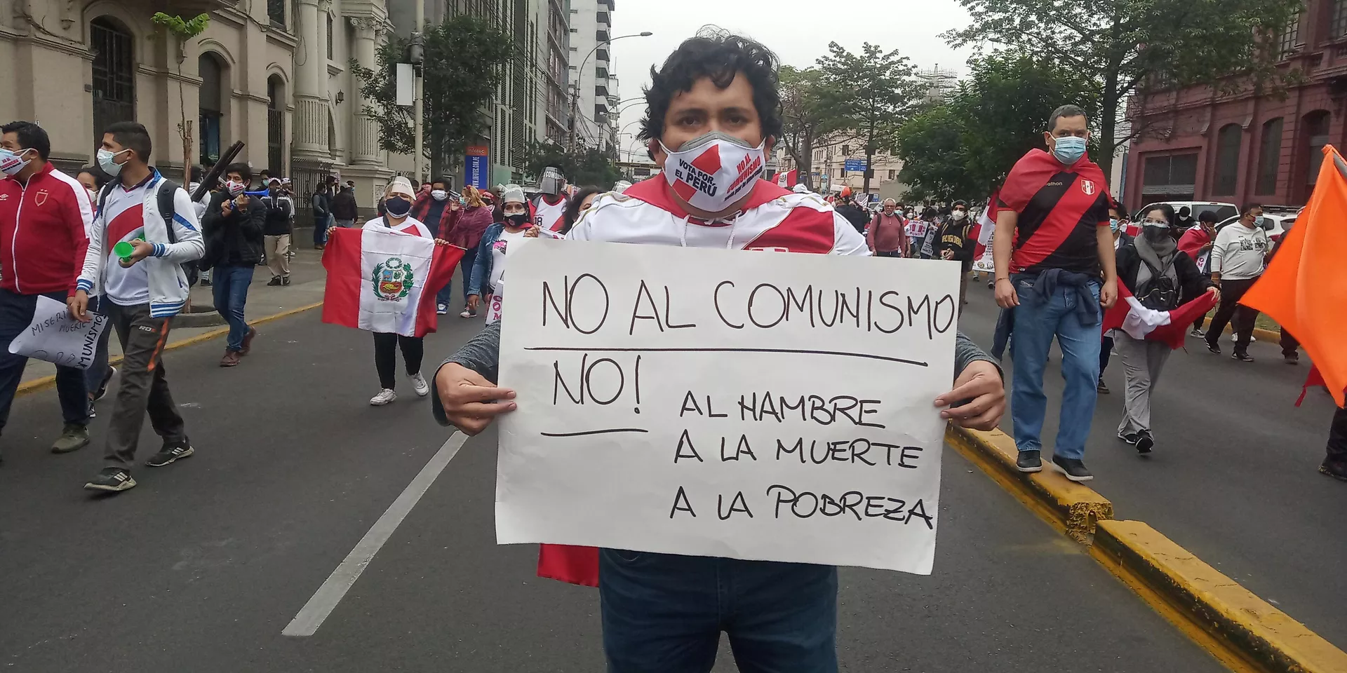 Juan Carlos León en la movilización contra el comunismo Juan Carlos León en la movilización contra el comunismo - Sputnik Mundo, 1920, 30.05.2021