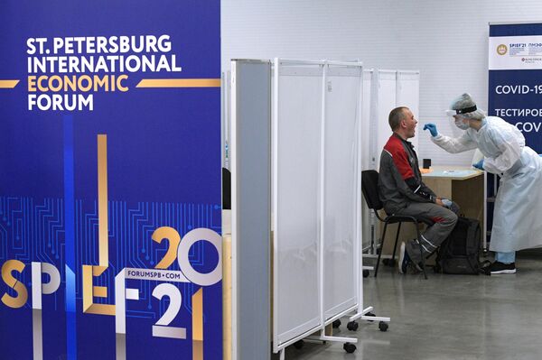 La preparación para el Foro Económico Internacional de San Petersburgo (SPIEF) 2021 - Sputnik Mundo