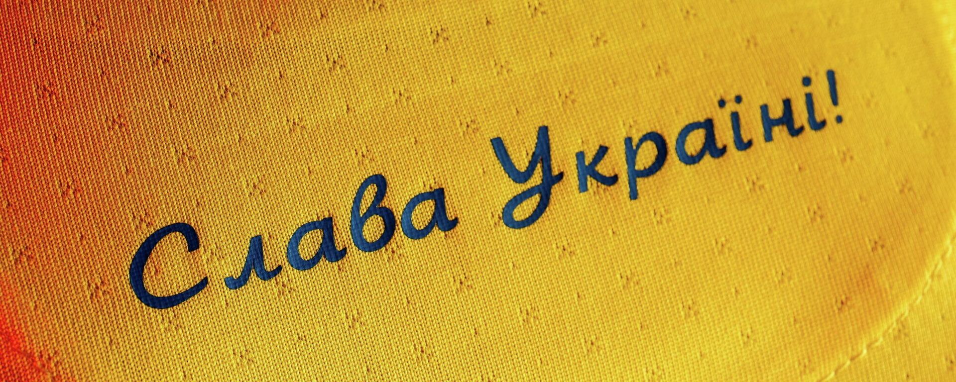 Camiseta de la selección ucraniana de fútbol con el lema ¡Gloria a Ucrania! - Sputnik Mundo, 1920, 11.06.2021