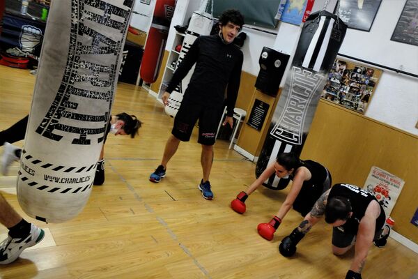 Jero García en un entrenamiento de su gimnasio de Madrid - Sputnik Mundo