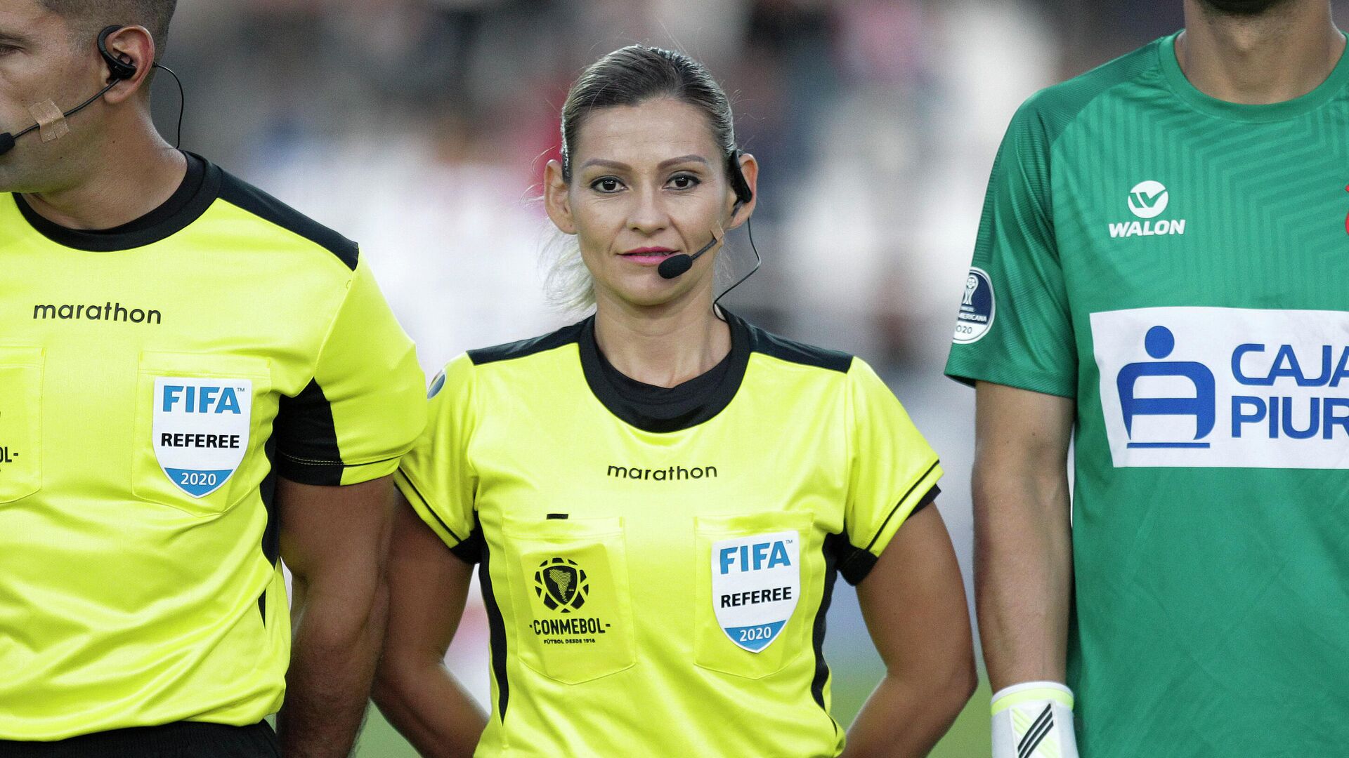 La paraguaya Zulma Quiñonez, cuarta árbitra durante un partido de la Copa Sudamericana en 2020 La paraguaya Zulma Quiñonez, cuarta árbitra durante un partido de la Copa Sudamericana en 2020 - Sputnik Mundo, 1920, 18.06.2021