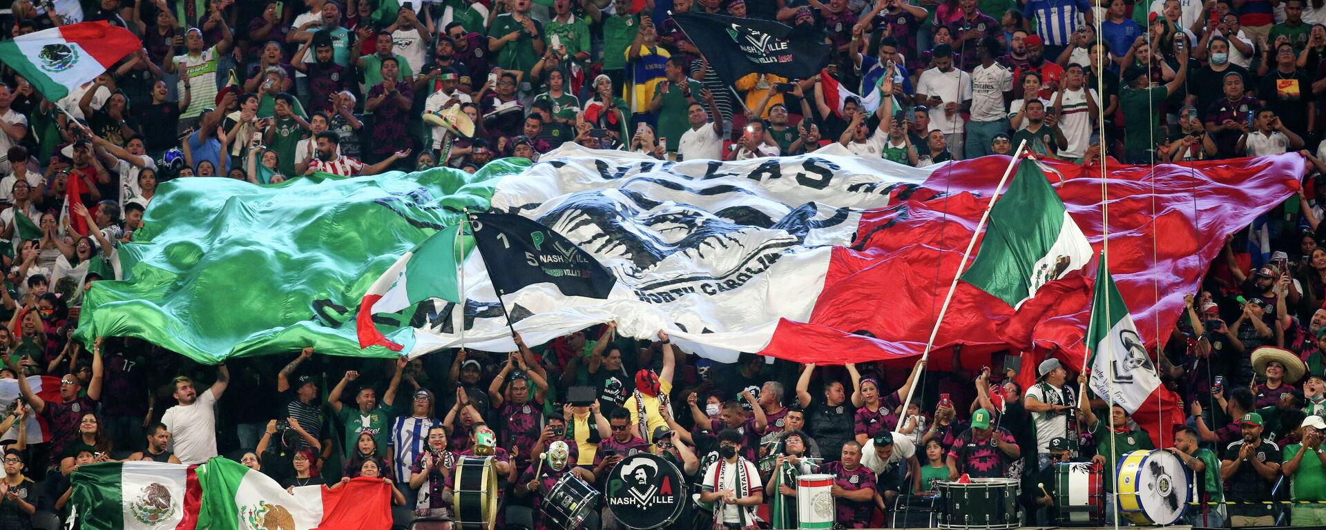 Público alentando a la selección mexicana de fútbol - Sputnik Mundo, 1920, 18.06.2021