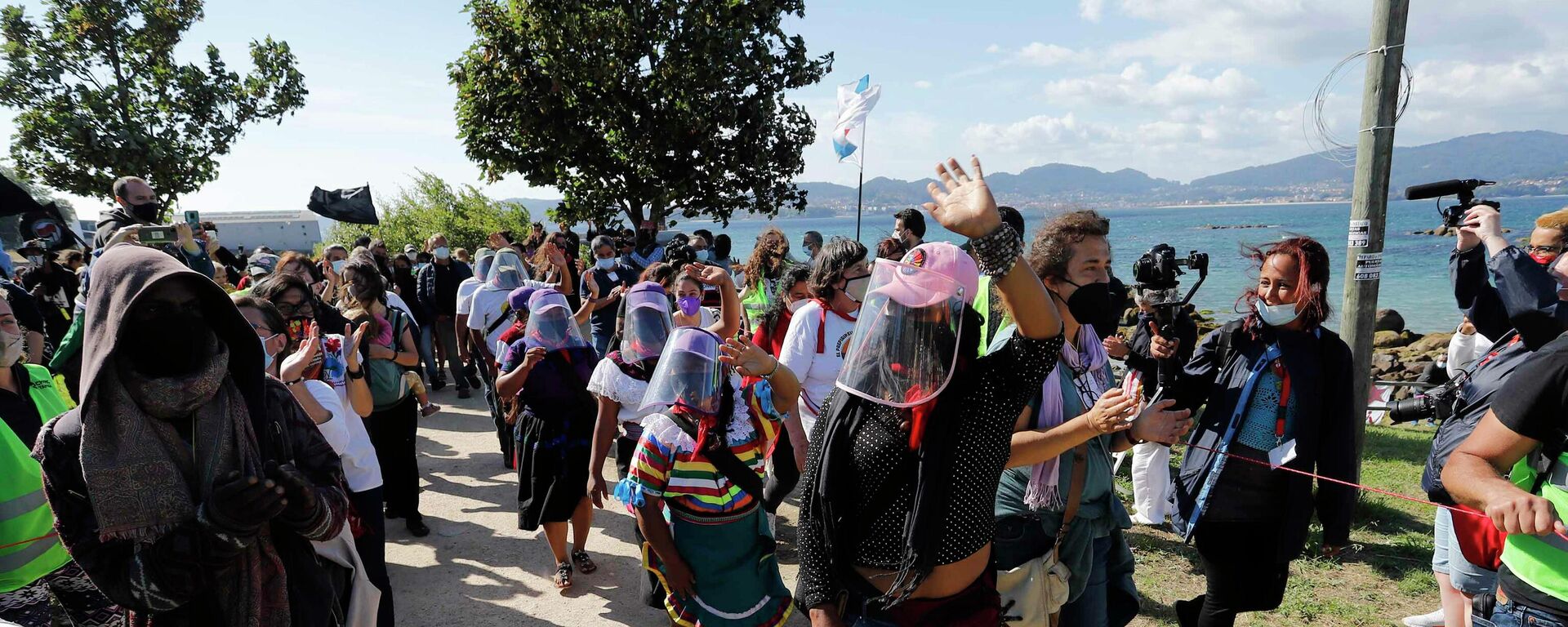 Componentes del Ejército Zapatista desembarcan en la playa de Carril Componentes del Ejército Zapatista desembarcan en la playa de Carril - Sputnik Mundo, 1920, 24.06.2021