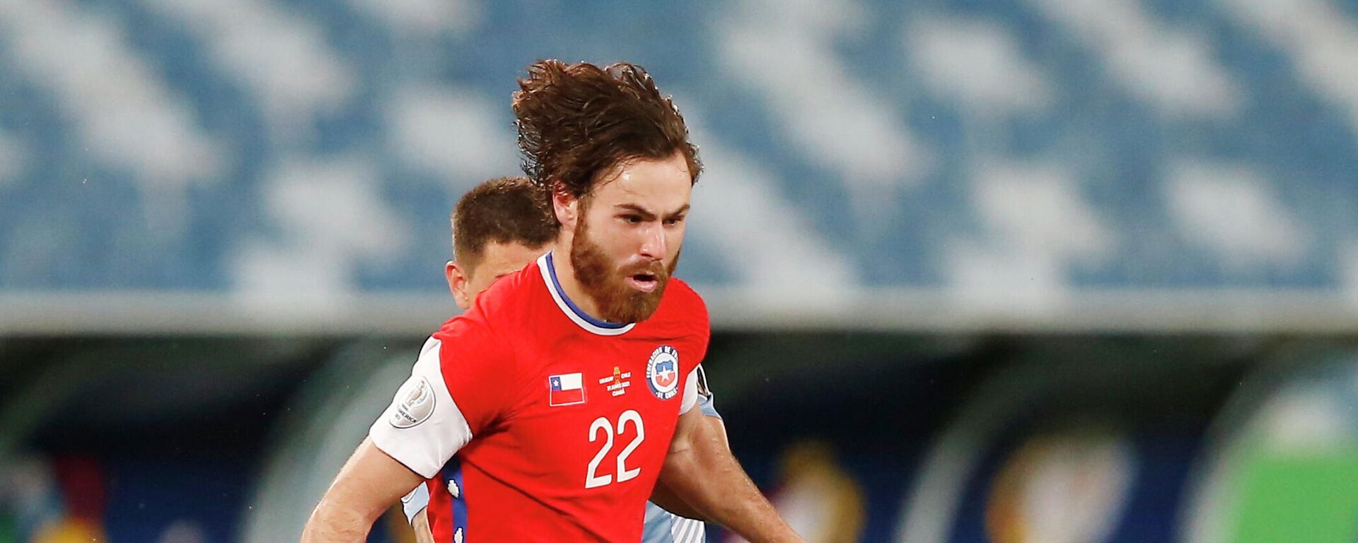 Ben Brereton, delantero de la selección chilena, durante un partido frente a Uruguay por la Copa América 2021 - Sputnik Mundo, 1920, 24.06.2021