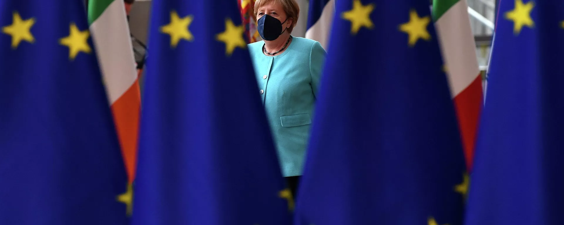 Angela Merkel, la canciller alemana en la cumbre de la UE en Bruselas, el 24 de junio de 2021 Angela Merkel, la canciller alemana en la cumbre de la UE en Bruselas, el 24 de junio de 2021 - Sputnik Mundo, 1920, 25.06.2021