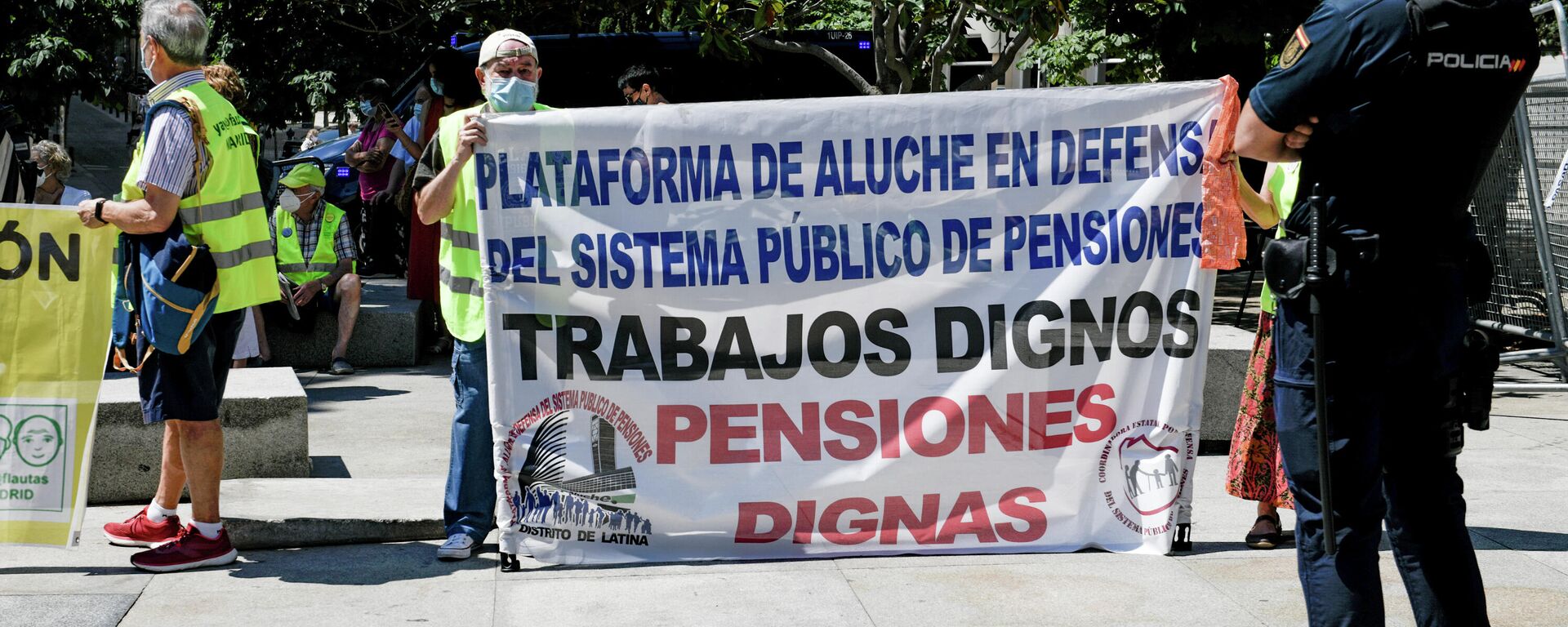 Protesta en defensa de las pensiones públicas - Sputnik Mundo, 1920, 15.11.2021