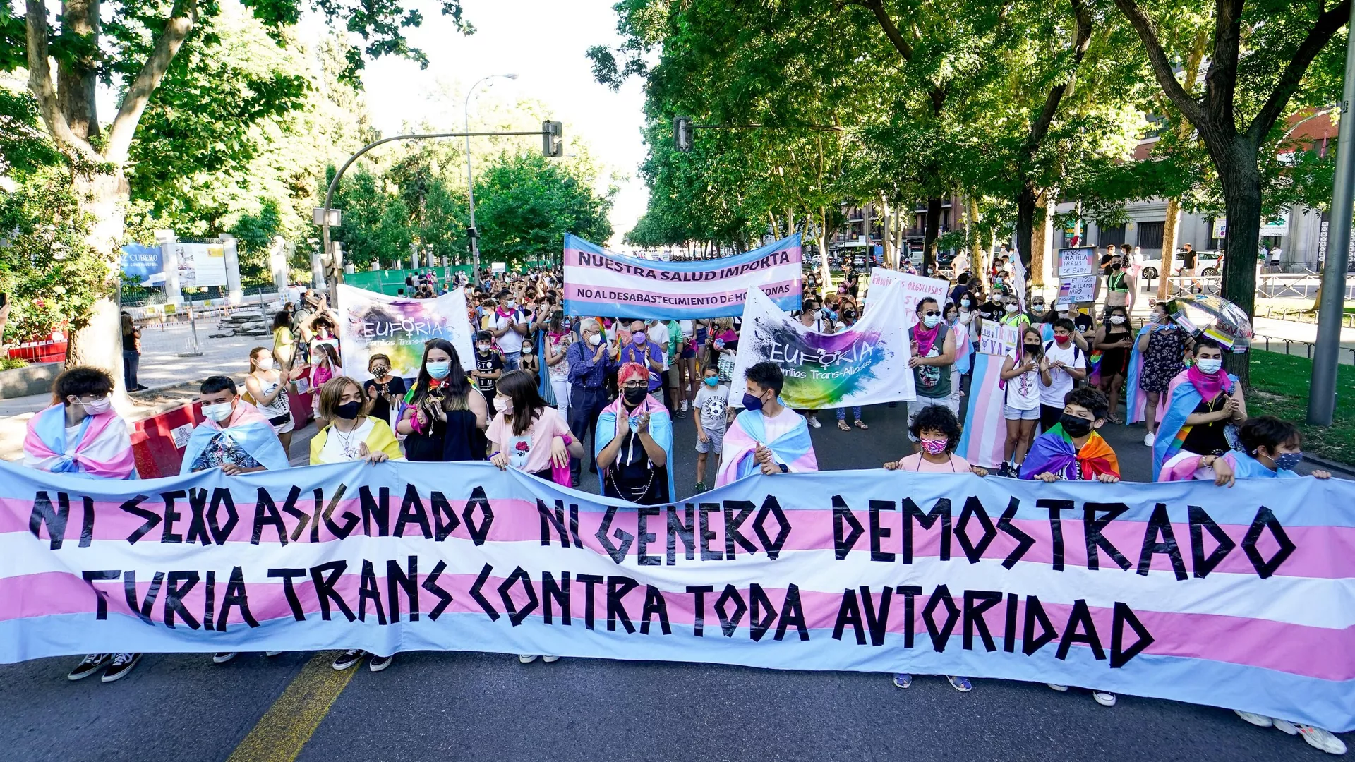 Manifestación convocado por Orgullo Crítico con motivo del Día Internacional del Orgullo LGTBI (Madrid)