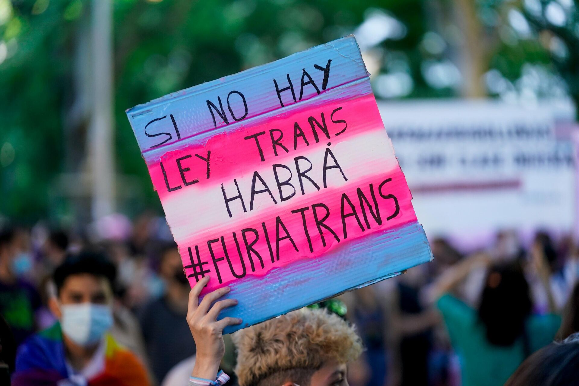 Pancarta de la manifestación convocada por Orgullo Crítico (Madrid) - Sputnik Mundo, 1920, 30.06.2021