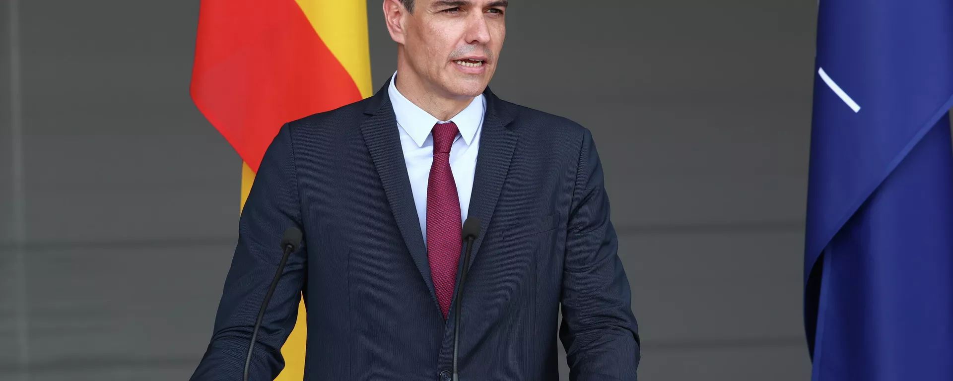 El presidente del Gobierno, Pedro Sánchez, durante su visita a Lituania El presidente del Gobierno, Pedro Sánchez, durante su visita a Lituania - Sputnik Mundo, 1920, 12.07.2023