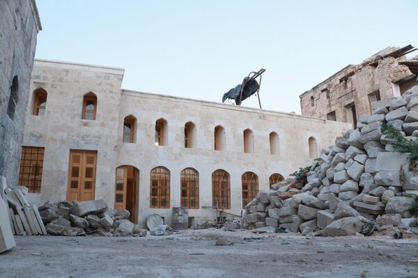 La barriada de la Ciudad Vieja y el mercado de Alepo - Sputnik Mundo