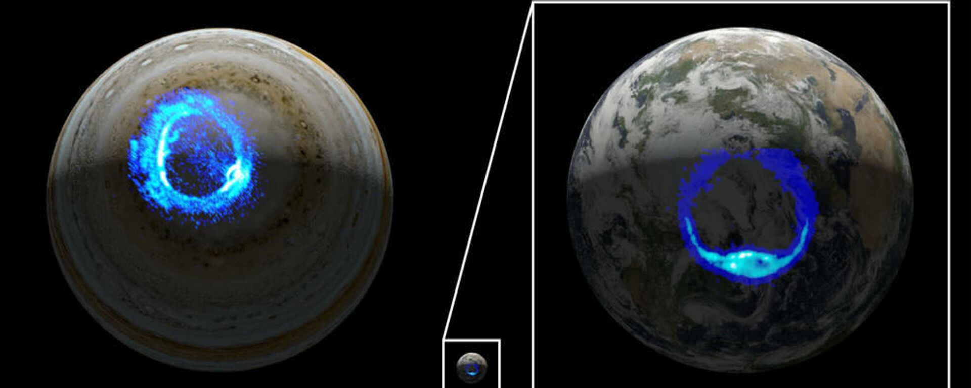 Auroras polares ultravioleta en Júpiter y en la Tierra - Sputnik Mundo, 1920, 10.07.2021