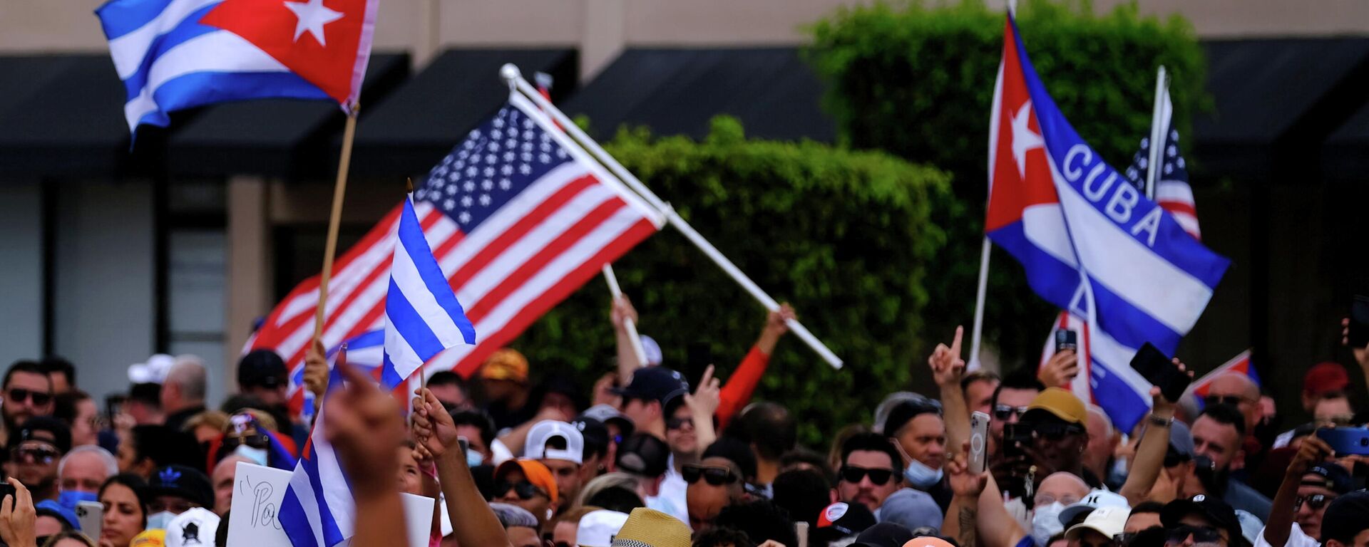 Protestas de los cubanos en Miami - Sputnik Mundo, 1920, 15.07.2021