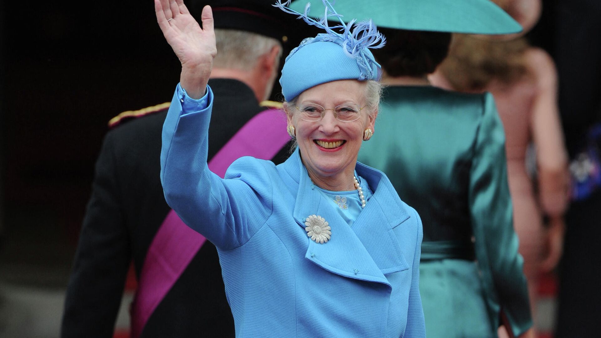 Margarita II, reina de Dinamarca, llega a la boda del príncipe William con Kate Middleton, el 29 de abril de 2011 - Sputnik Mundo, 1920, 13.07.2021