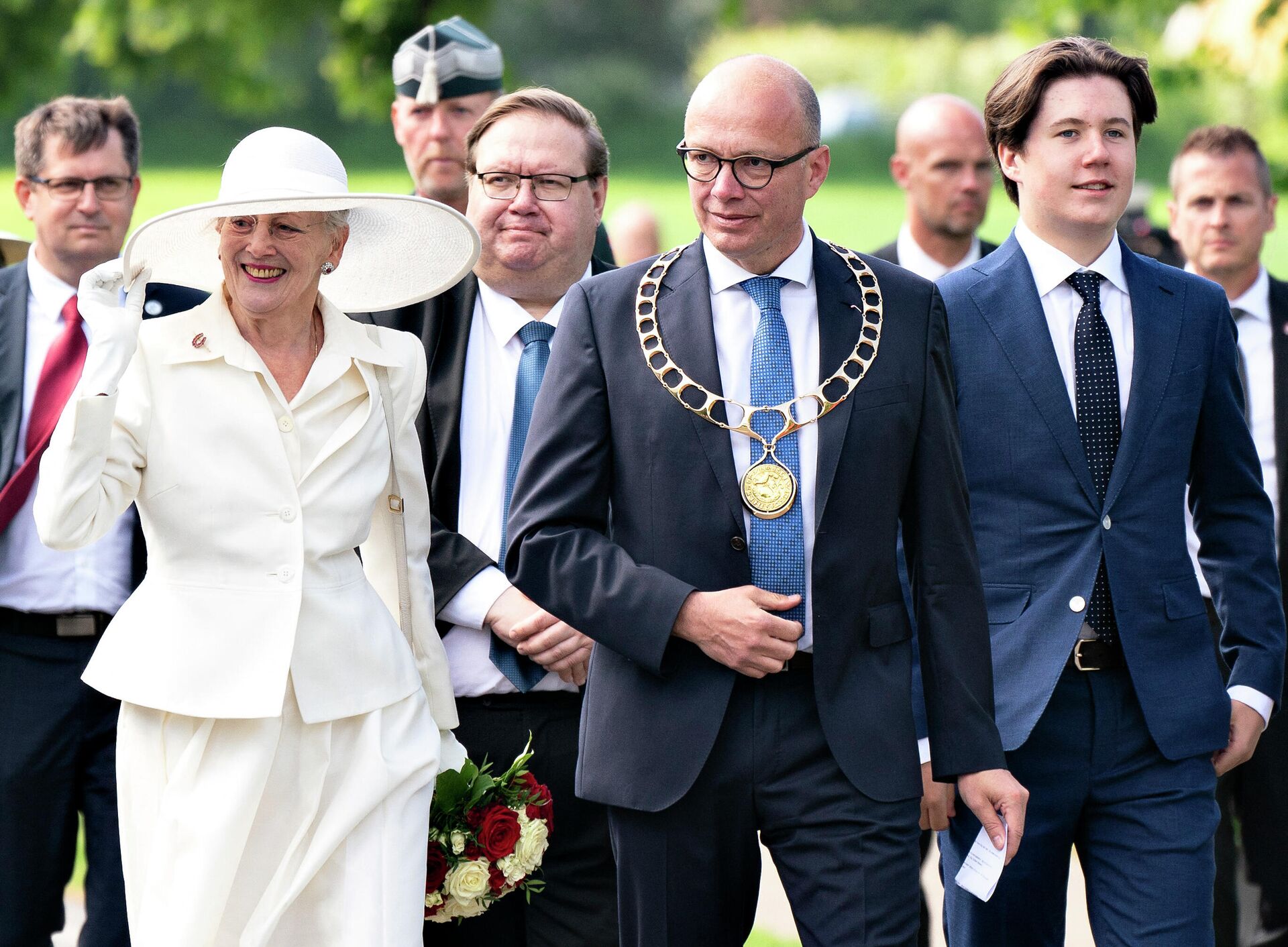 Margarita II, reina de Dinamarca, durante las celebraciones del centenario de la reunificación de Dinamarca. - Sputnik Mundo, 1920, 13.07.2021