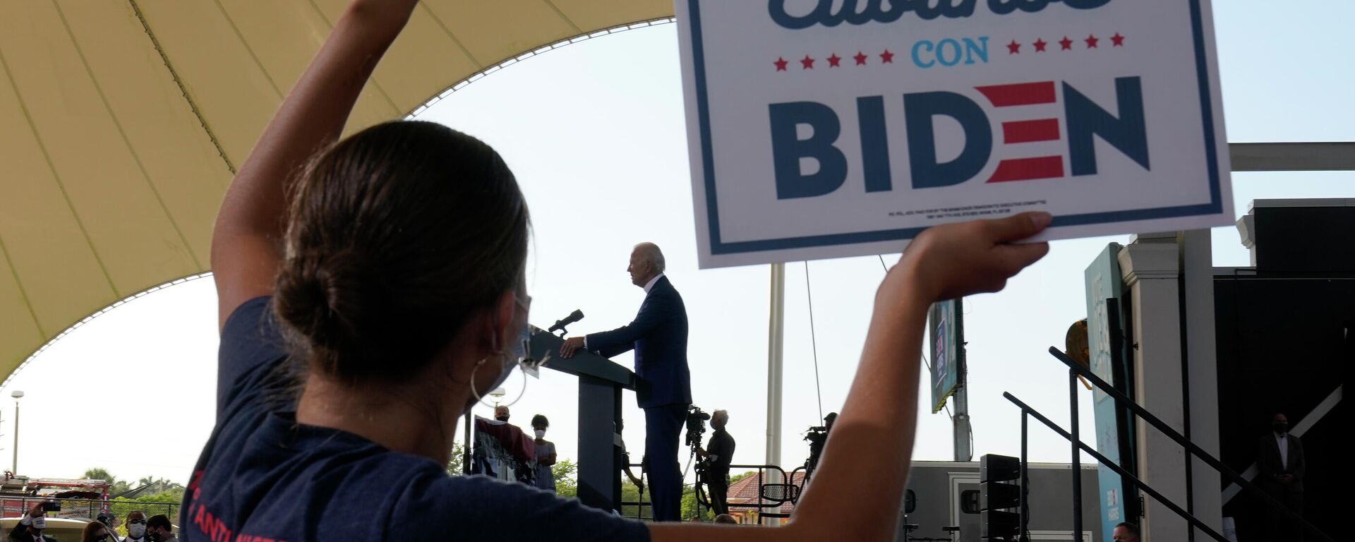 Joe Biden, presidente de EEUU, durante su campaña electoral en Florida (EEUU), el 13 de octubre del 2020 - Sputnik Mundo, 1920, 20.07.2021