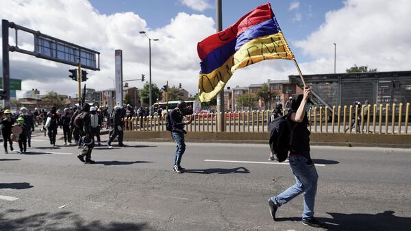 Manifestaciones en Bogotá, Colombia - Sputnik Mundo