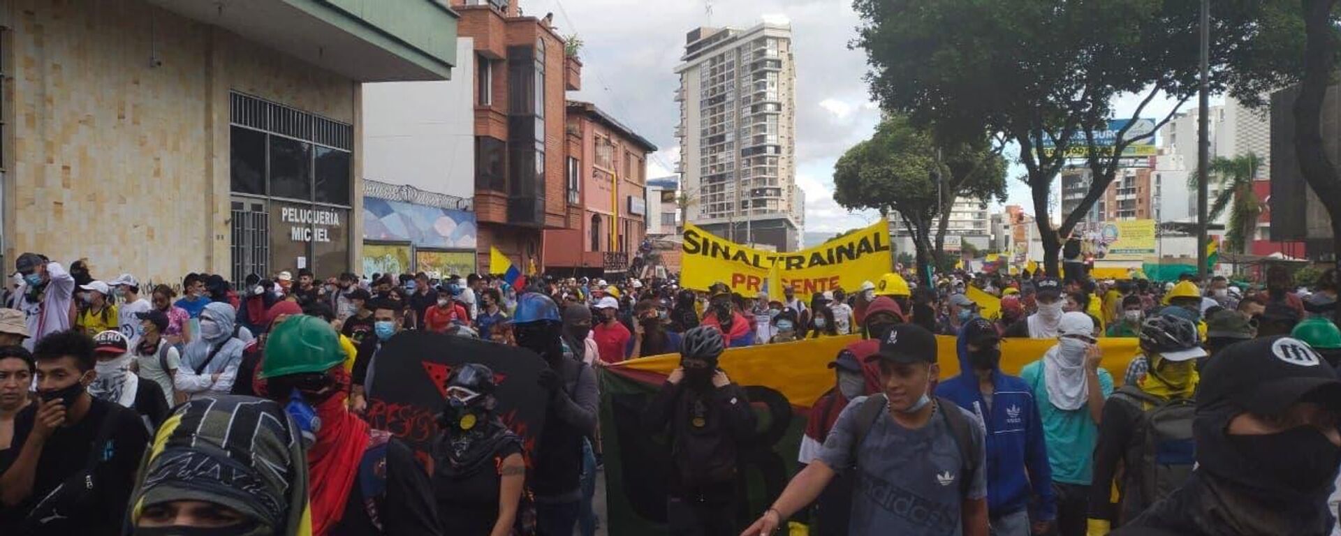 Manifestación en Bucaramanga, Colombia - Sputnik Mundo, 1920, 22.12.2022