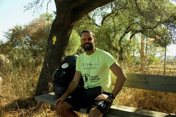 Pedro hidalgo en su Camino a Santiago (Vía de la Plata) - Sputnik Mundo