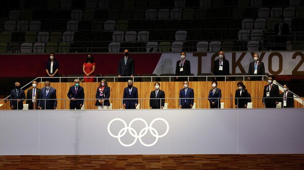 El emperador japonés Naruhito en la inauguración de los JJOO de Tokio - Sputnik Mundo