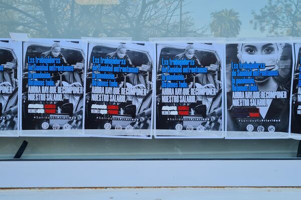 Protestas de trabajadores de la salud en Argentina - Sputnik Mundo