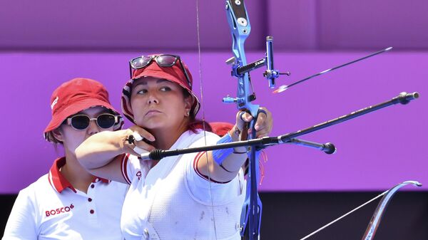 Elena Osipova, miembro del equipo femenino de tiro con arco del Comité Olímpico de Rusia  - Sputnik Mundo