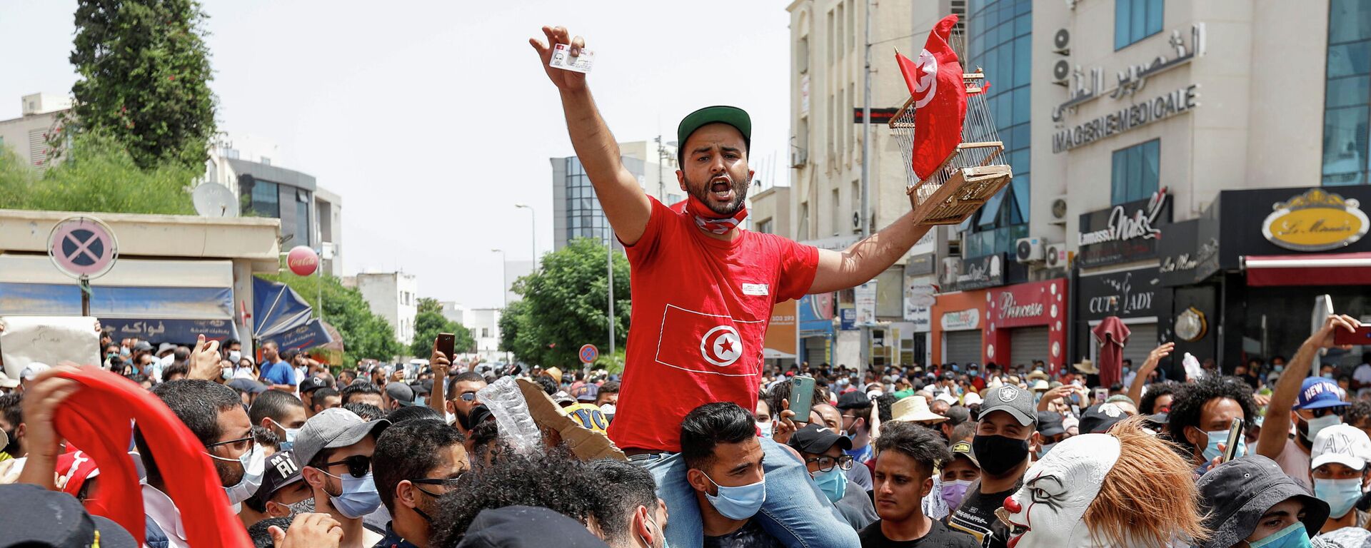 Protestas en Túnez - Sputnik Mundo, 1920, 26.07.2021